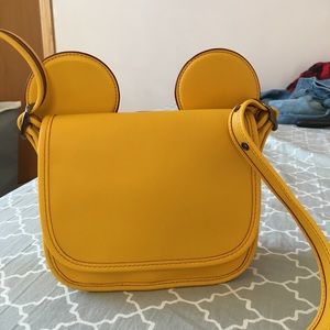 Yellow Mickey Mouse Coach Purse